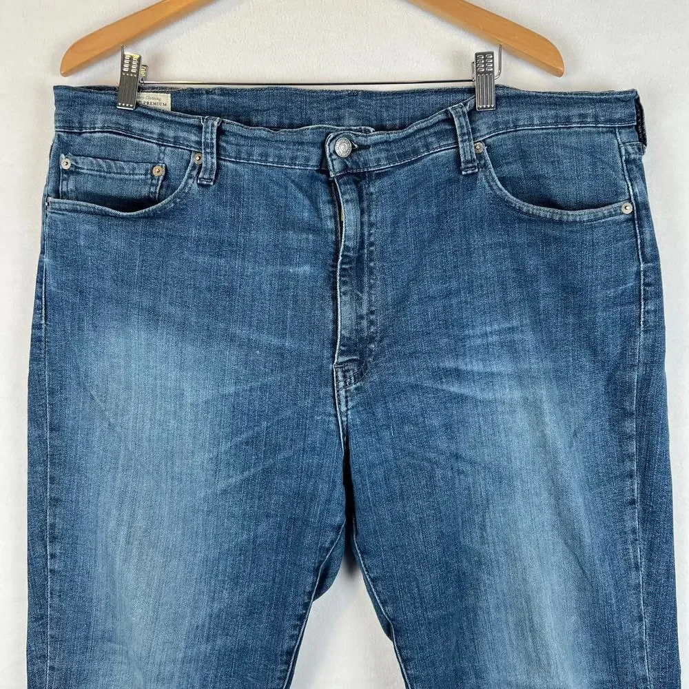 Levis 511 Jeans Mens 42x30 Blue Denim San Francisco Premium Big E Dark‎ Wash